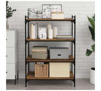 Bookshelf Boards 4pcs Old Wood Engineered Wood 80x40x1.5cm Brown Shelves set now