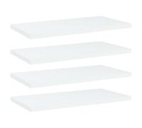 vidaXL Bookshelf Boards 4 pcs White 40x20x1.5 cm Engineered Wood