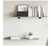 Bookshelf Boards Concrete Grey 80x20x1.5cm Engineered Wood 4pcs Modern SleekEdge