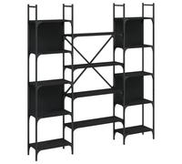 Bookshelf Bookcase Storage Cabinet Shelving Unit Rack Engineered Wood vidaXL