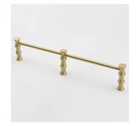 Bookshelf/Cabinet Brass Guardrail Bar, 16 20 24 28 30 32 36 40 Inch Shelf Rail Fence Set Guard Rod Decorative Trim, Tipping Gallery Rails Set(Style C,38in/97cm)