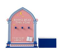 Bookshelf Counter Sign - Number Card Display For Tracking Books Read, Humorous ReadingTracker, Adjustable Book Tally | Home Office Dorm School Decor For Women Men Readers Bookish Writers Teachers Boo