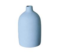 Bookshelf Decor, Ceramic Vase, Mid Century Modern Decor Vases, Modern Ceramic Bud Vases, Centerpiece Vases for Table, Shelf, Coffee Table, and Mantle Decor(Light Blue)