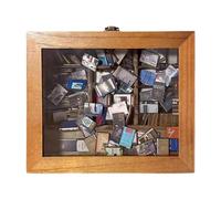 Bookshelf Fidget - Easy Use Wooden Desk Fidget, Mini Library Box | Small Fidget Book Organizer for Students, Teachers, Men, Women, Sensory Stress Toy for, Home School Desk Aid