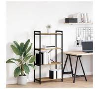 Bookshelf Freestanding Tiered Artisan Oak 60x30x120cm Sturdy Engineered Wood DIY