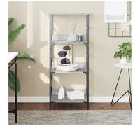 Bookshelf Grey Sonoma 50x33x117.5cm Engineered Wood 5 Shelves Modern Slimline XL