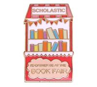 Bookshelf Hard Enamel Pin Brooch Cartoon Book Kawaii Pins Scholastic Book Fair Words Pin Decorative Lapel Pins Aesthetic Pins Gift for Women Readers and Book Lovers