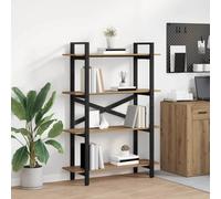 vidaXL Bookshelf Artisan Oak 100 x 33.5 x 140 cm Engineered Wood