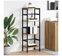Bookshelf Industrial Artisan Oak 40x29.5x115cm Engineered Wood 2-Shelf SolidBase