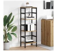 Bookshelf Industrial Artisan Oak 40x29.5x115cm Engineered Wood 2-Shelf SolidBase