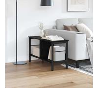 Bookshelf Industrial Black Oak Engineered Wood 82x32x47 cm 8 Shelves Steel Frame