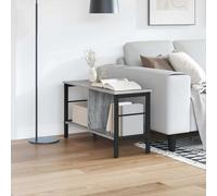 Bookshelf Industrial Grey Sonoma 82x32x47cm Engineered Wood 8 Shelves CompactUK