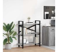 Bookshelf Industrial Grey Sonoma Engineered Wood 100x33.5x102cm Sturdy 5 Shelves