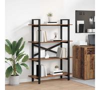 Bookshelf Industrial Old Wood 100 x 33.5 x 140 cm Engineered Wood 5 Shelves Tall