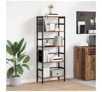 Bookshelf Industrial Old Wood 60 x 29.5 x 149 cm Engineered Wood Steel Shelving