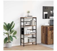 Bookshelf Industrial Old Wood 60x29.5x115cm Engineered Wood Shelving Unit Pro