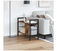 Bookshelf Industrial Old Wood Engineered Wood 75x30x58.5cm Sturdy Shelf 9-Shelf