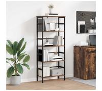 vidaXL Bookshelf Smoked Oak 60 x 29.5 x 149 cm Engineered Wood