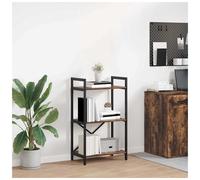 Bookshelf Industrial SmokedOak 56x34x96cm Engineered Wood 5 Shelf Storage Office