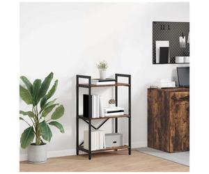 Bookshelf Industrial SmokedOak 56x34x96cm Engineered Wood 5 Shelf Storage Office