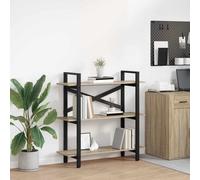 Bookshelf Industrial Sonoma Oak 100x33.5x102cm Engineered Wood 5-Shelf Unit Tall