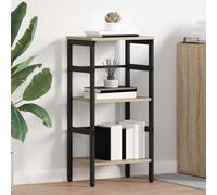 vidaXL Bookshelf Sonoma Oak 40 x 29.5 x 81 cm Engineered Wood