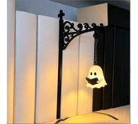 Bookshelf Lamp,Library Lantern-Decorative Bookshelf Lighting,Portable Reading Lamp, Spooky Halloween Ornament for Shelf & Indoor Tabletop Decor (B)