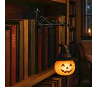 Bookshelf Lamp, Library Lantern-Decorative Bookshelf Lighting, Reading Book Shelf Lights for Bookworms, Antique Led Books Nook Lamp Ornament for Study Reading Corner, Gift for Book Lovers (B)