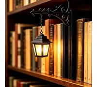 Bookshelf Lamp, Library Lantern-Decorative Bookshelf Lighting, Reading Book Shelf Lights for Bookworms, Antique Led Books Nook Lamp Ornament for Study Reading Corner, Gift for Book Lovers (A)