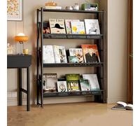 Bookshelf Organizer for Narrow Spaces, Ultra-Thin Multi-Layer Wrought Iron Storage Solution for Toys, Books, and Home Decor, Space-Saving Design for Any Room