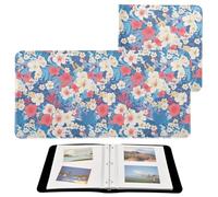 Bookshelf Photo Albums Photobooks For All Size Pictures Colorful Flower Self Adhesive Pages 4x6, 5x7, 6x8 Photos