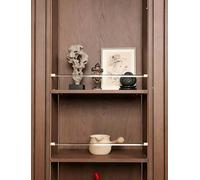 Bookshelf Shelf Railing Kit, Shelf Guard Bar Prevent Items from Falling, Anti-Fall Fence for Home Office Bathroom, Adjustable Length Fit Most Shelves
