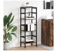 vidaXL Bookshelf Smoked Oak 40 x 29.5 x 115 cm Engineered Wood