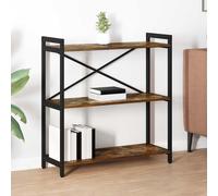 Bookshelf Smoked Oak 80 x 30 x 85 cm Engineered Wood