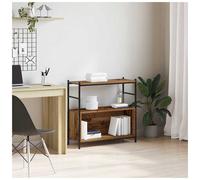 vidaXL Bookshelf Smoked Oak 80 X 30 X 78.5 Cm Engineered Wood, Brown