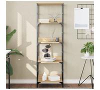vidaXL Bookshelf Bookcase Book Cabinet Storage Rack Sonoma Oak Engineered Wood