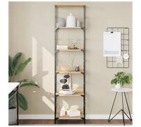 Bookshelf Sonoma Oak 50x33x188.5cm Engineered Wood 5 Shelves Modern Freestanding
