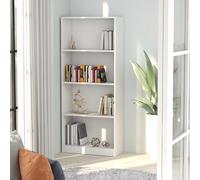Bookshelf Standing Shelf Storage Rack Book Cabinet Engineered Wood vidaXL
