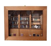 Bookshelf Stress Toy 3D Shaking Book Display Case Sensory Book Match Boxes | Small Wood Bookcase Fidget Toy Handheld Shake Cabinet Miniature Scene Fidget for Home School Travel Outgoing Relaxing