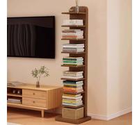 Bookshelf, Tall Narrow Design, 5 or 9 Tier Floor Standing Bookcase, Open Storage Organizer for Living Room, Home Office & Bedroom