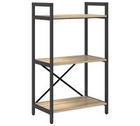 vidaXL Bookshelf Smoked Oak 56 x 34 x 171 cm Engineered Wood