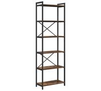 vidaXL Bookshelf Smoked Oak 60 x 30 x 190 cm Engineered Wood
