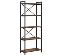 vidaXL Bookshelf Smoked Oak 60 x 30 x 155 cm Engineered Wood