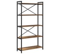 vidaXL Bookshelf Grey sonoma 80 x 30 x 155 cm Engineered Wood