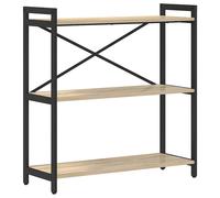 vidaXL Bookshelf Sonoma Oak 80 x 30 x 85 cm Engineered Wood