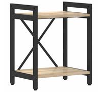 Bookshelf with Shelf with Storage Engineered Wood Home Organizer Unit vidaXL