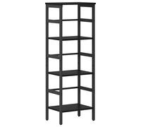 vidaXL Bookshelf Sonoma Oak 40 x 29.5 x 115 cm Engineered Wood, Home Office Bookshelf, Rectangular Steel Storage Unit, Industrial Shelving, Durable Furniture, Modern Book Organizer