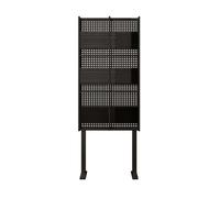 Bookshelves Floor-to-Ceiling Bookshelf, Magazine Storage Rack, Reading Display, Multi-Layer CD Modern(Black,58cm)
