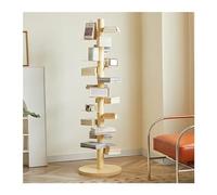 Bookshelves Rotating Bookshelf Floor-Standing Multi-Layer Wrought Iron Corner Invisible Reading High-Rise Storage Rack Modern