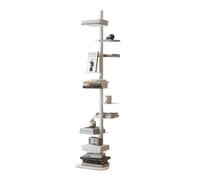 Bookshelves Rotating Invisible Bookshelf, Floor to Household Modern Storage Shelf, Multi-Layer Creative Bookcase, Against The Wall Modern